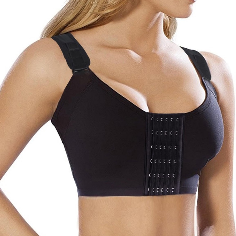 Black post-surgery bra NWT